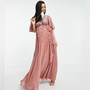 ASOS Maternity Pink Maxi Dress